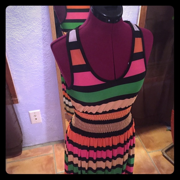 Striped summer dress. Light and airy, size medium - Picture 1 of 5